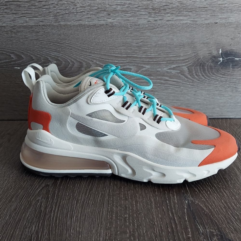Nike Air Max 270 React Light Beige Chalk AT6174-200 Size 10